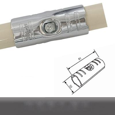 HJ-16 Chrome-plated Metal Pipe Connector  for Esd Workbench
