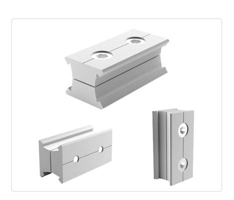 Sambungan Ekstensi Paralel Pengolahan Bahan Peningkatan Lean Pipe Joint Aluminium Profil Corner Joint