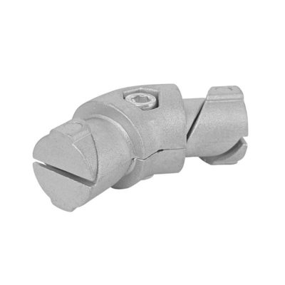 DYJ28-B03 Sambungan Material Pipa Ramping Aluminium 135 ° Sambungan Internal Braket Penopang Pipa Aluminium Komponen Pemasangan