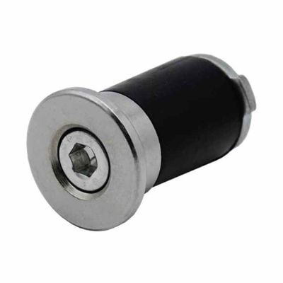 OD 28mm Lean Pipe Aksesoris Lean Tube End Cap Aluminium Round Tubing Metal Plug
