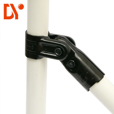 Fittings pipa / HJ-7 Hitam Elektroforesis Lean Pipe Joint / Lean Tube Connectors