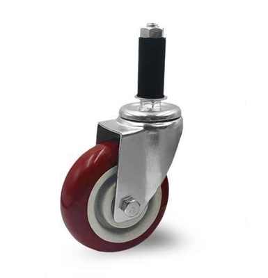 5 Inch Expansion Insert Casters Without Brake Insertion Caster Industry Caster Wheels Pvc Pu Rubber Tpr ESD Caster Wheel