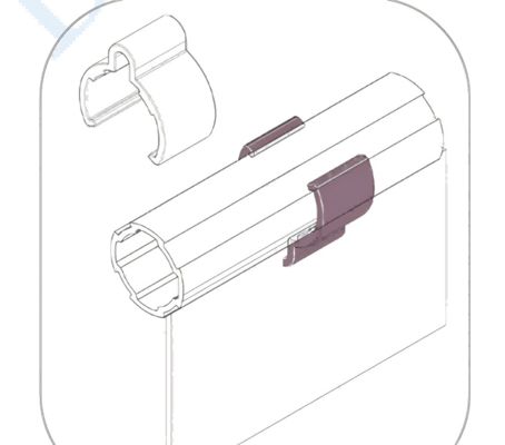 DYP28-05 Hardness Wire Harness Abs Material Wire Retainer For Aluminum Lean Pipe