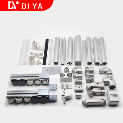 Hot-Sale DYJ28-A17 45° Outer Embrace Base Aluminum Alloy Lean Pipe Joint Fittings