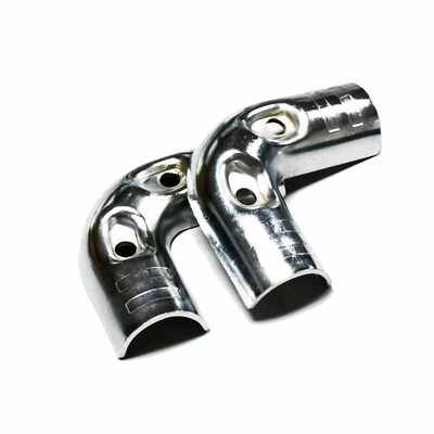 HJ-15 Chrome Plating Metal Joint Pipe Joints untuk Lean Pipe Racking System Fitting Sambungan Pipe