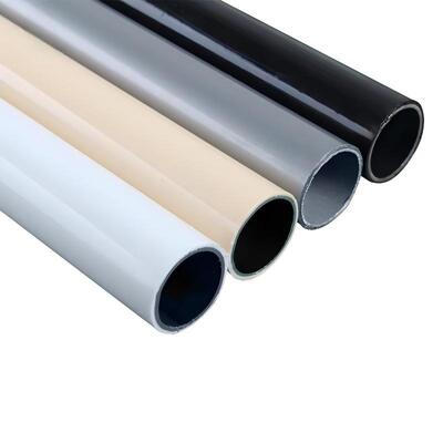 Color Coated Steel Lean Pipe Customizable Inner dan Outer Plastic-Coated Composite Steel Tube