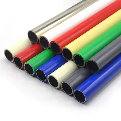 0.8-2.0mm Tebal PE Dilapisi Tabung Baja Pipa Ramping Industri